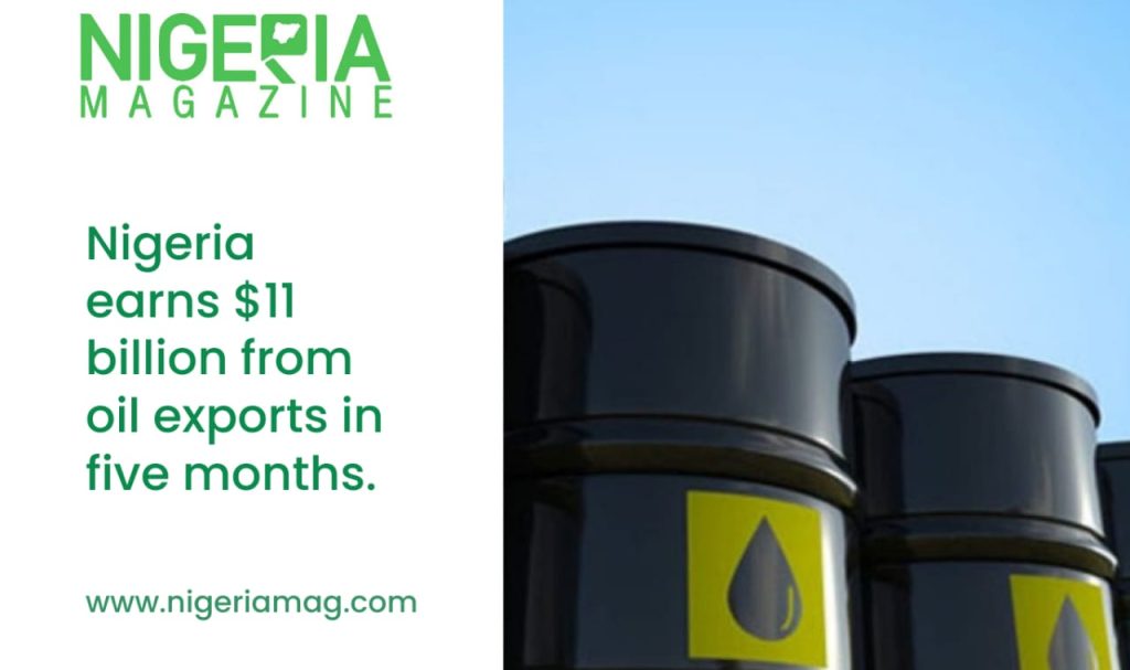 NIGERIA EARNS $11BILLION FROM OIL EXPORTS IN FIVE MONTHS - NigeriaMag