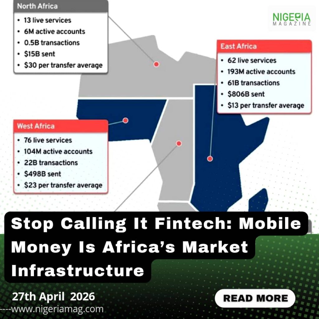 Stop Calling It Fintech: Mobile Money Is Africa’s Market Infrastructure