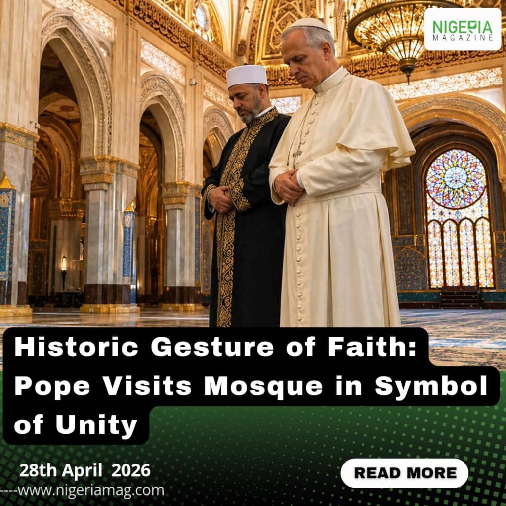 Historic Gesture of Faith: Pope Visits Mosque in Symbol of Unity