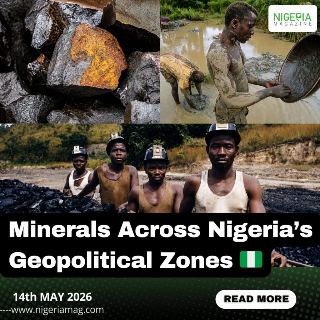 Minerals Across Nigeria’s Geopolitical Zones