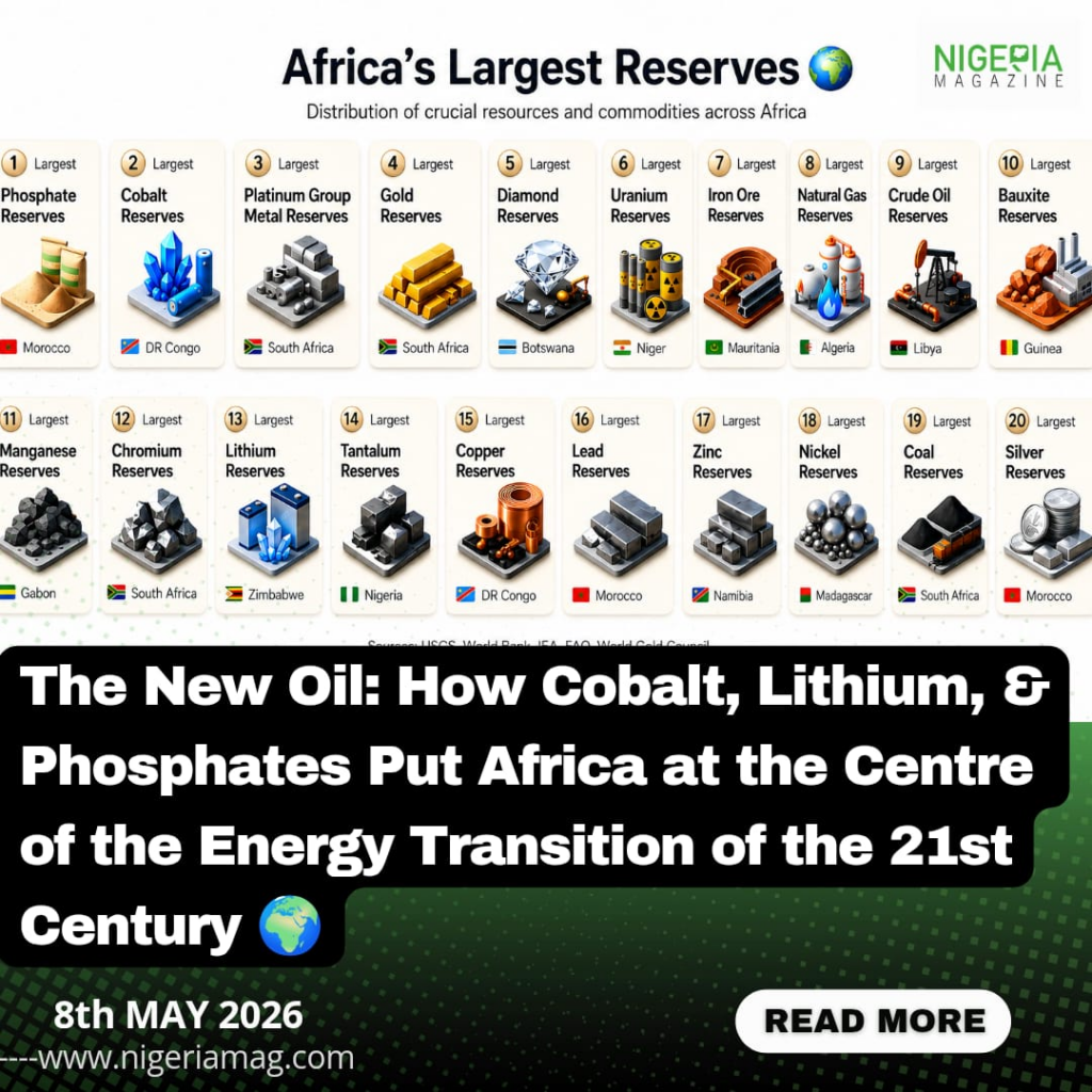 The New Oil: How Cobalt, Lithium, & Phosphates Put Africa at the Centre of the Energy Transition of the 21st Century????