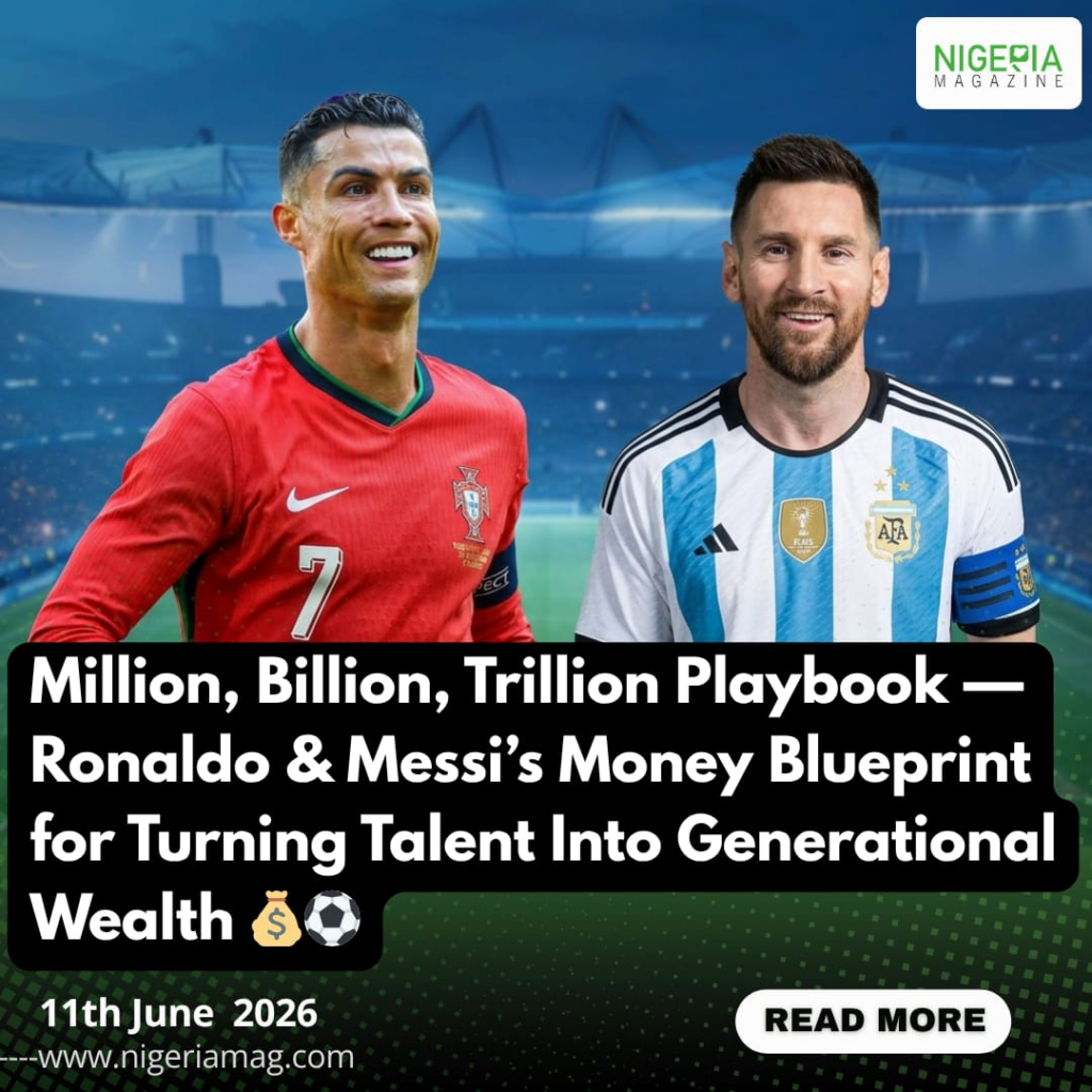 Million, Billion, Trillion Playbook — Ronaldo & Messi’s Money Blueprint for Turning Talent Into Generational Wealth????⚽️