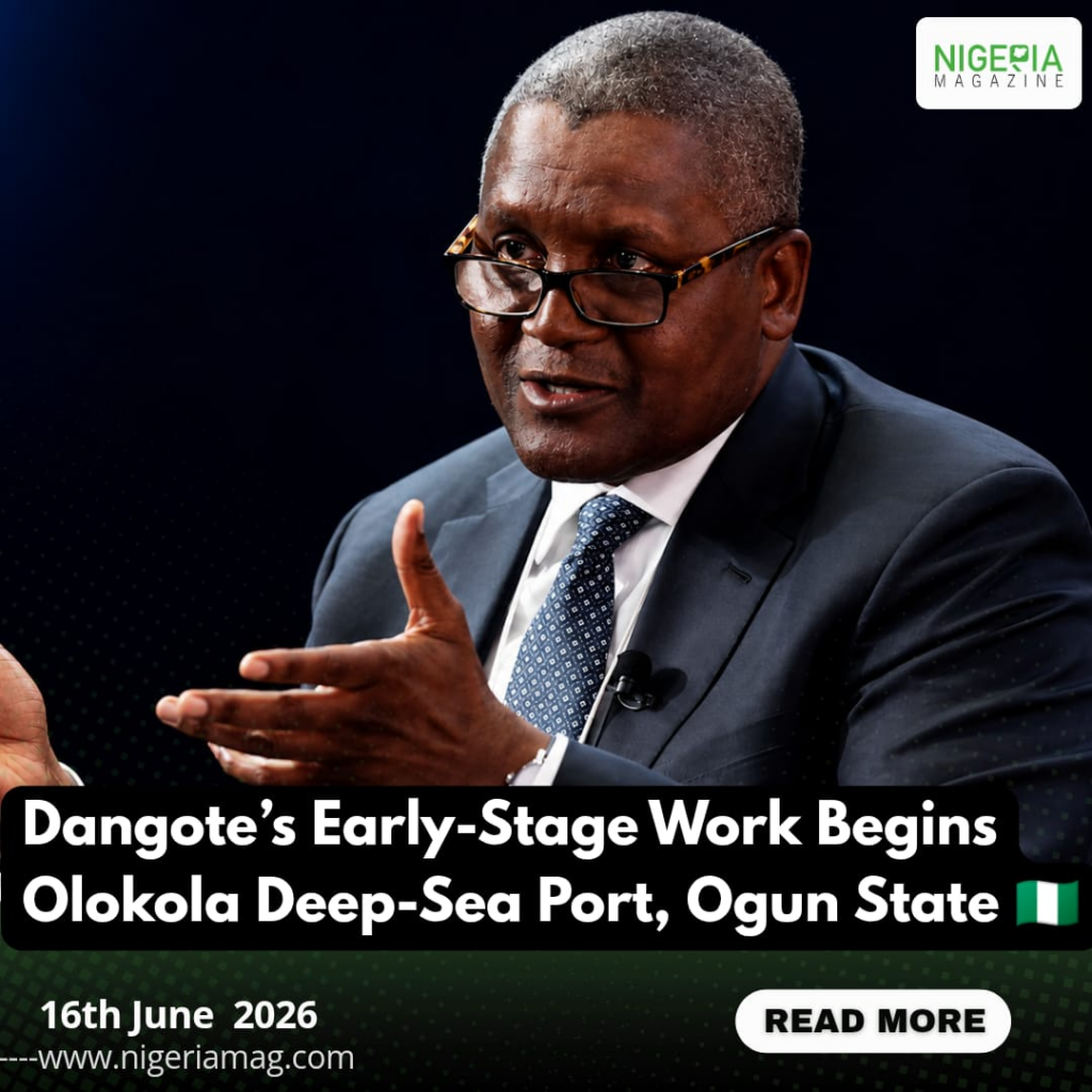 Dangote’s Early-Stage Work Begins Olokola Deep-Sea Port, Ogun State