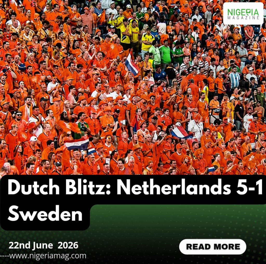Dutch Blitz: Netherlands 5-1 Sweden.