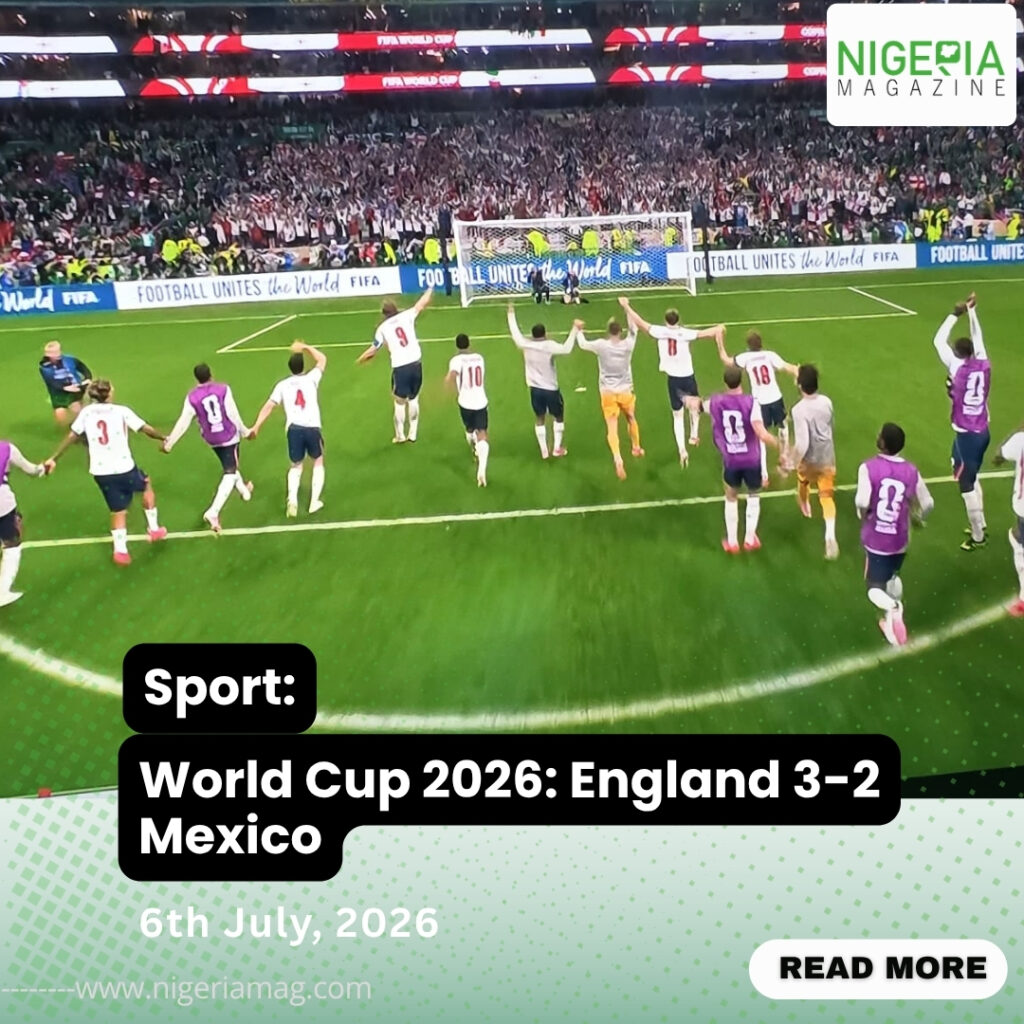 World Cup 2026: England 3-2 Mexico