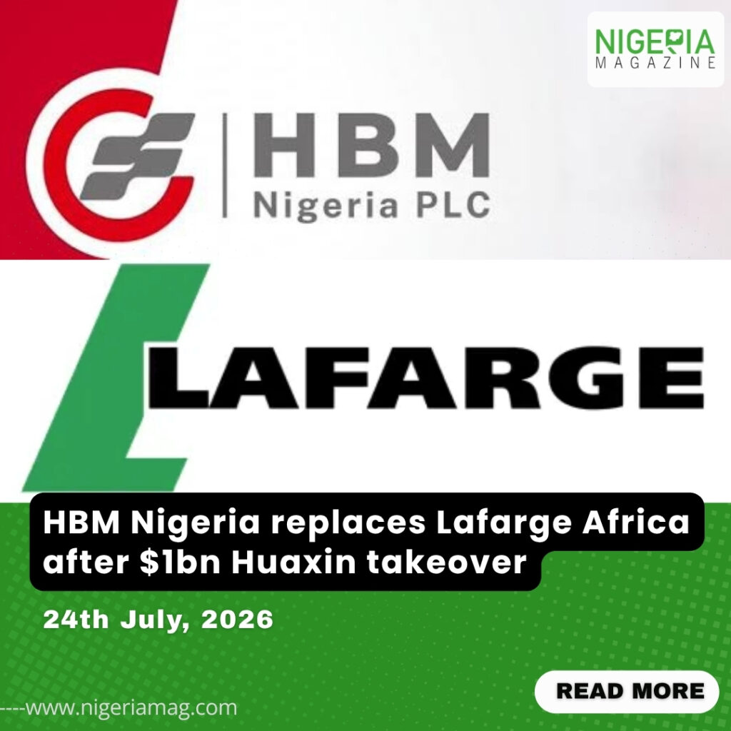 HBM Nigeria replaces Lafarge Africa after $1bn Huaxin takeover
