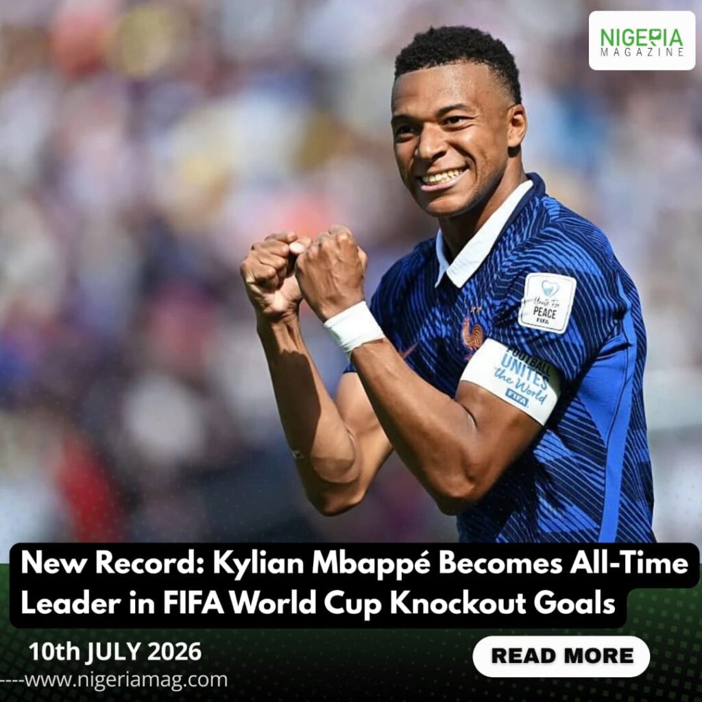 New Record: Kylian Mbappé Becomes All-Time Leader in FIFA World Cup Knockout Goals????????⚽