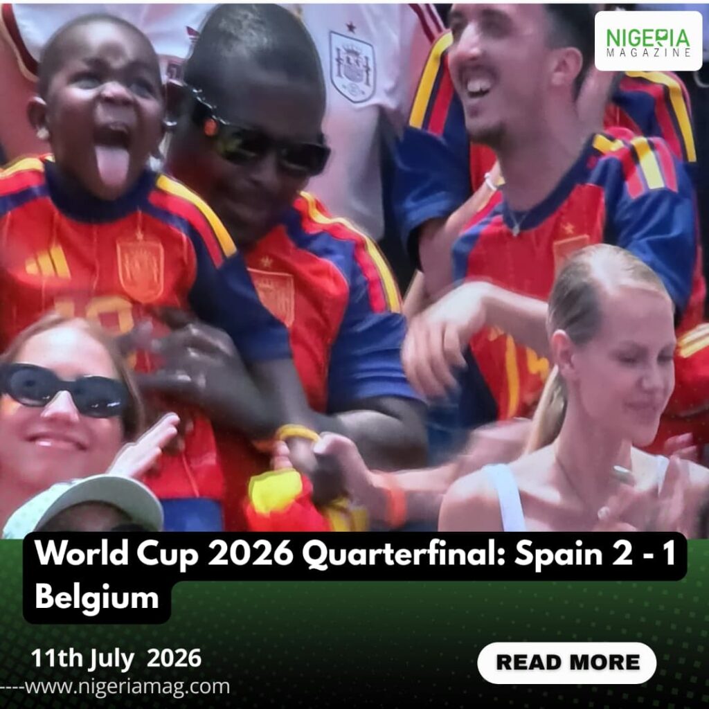 World Cup 2026 Quarterfinal: Spain 2 – 1 Belgium