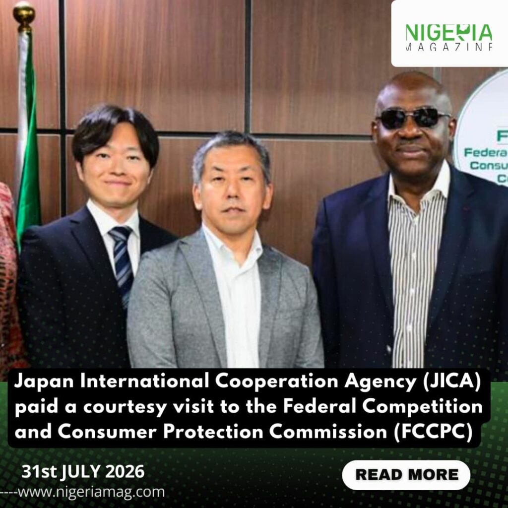 Japan International Cooperation Agency (JICA) paid a courtesy visit to the Federal Competition and Consumer Protection Commission (FCCPC)