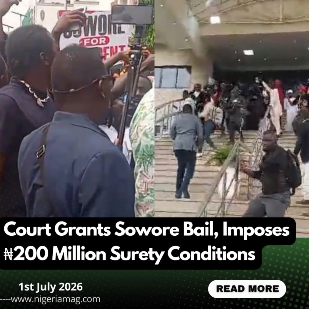 Court Grants Sowore Bail, Imposes ₦200 Million Surety Conditions