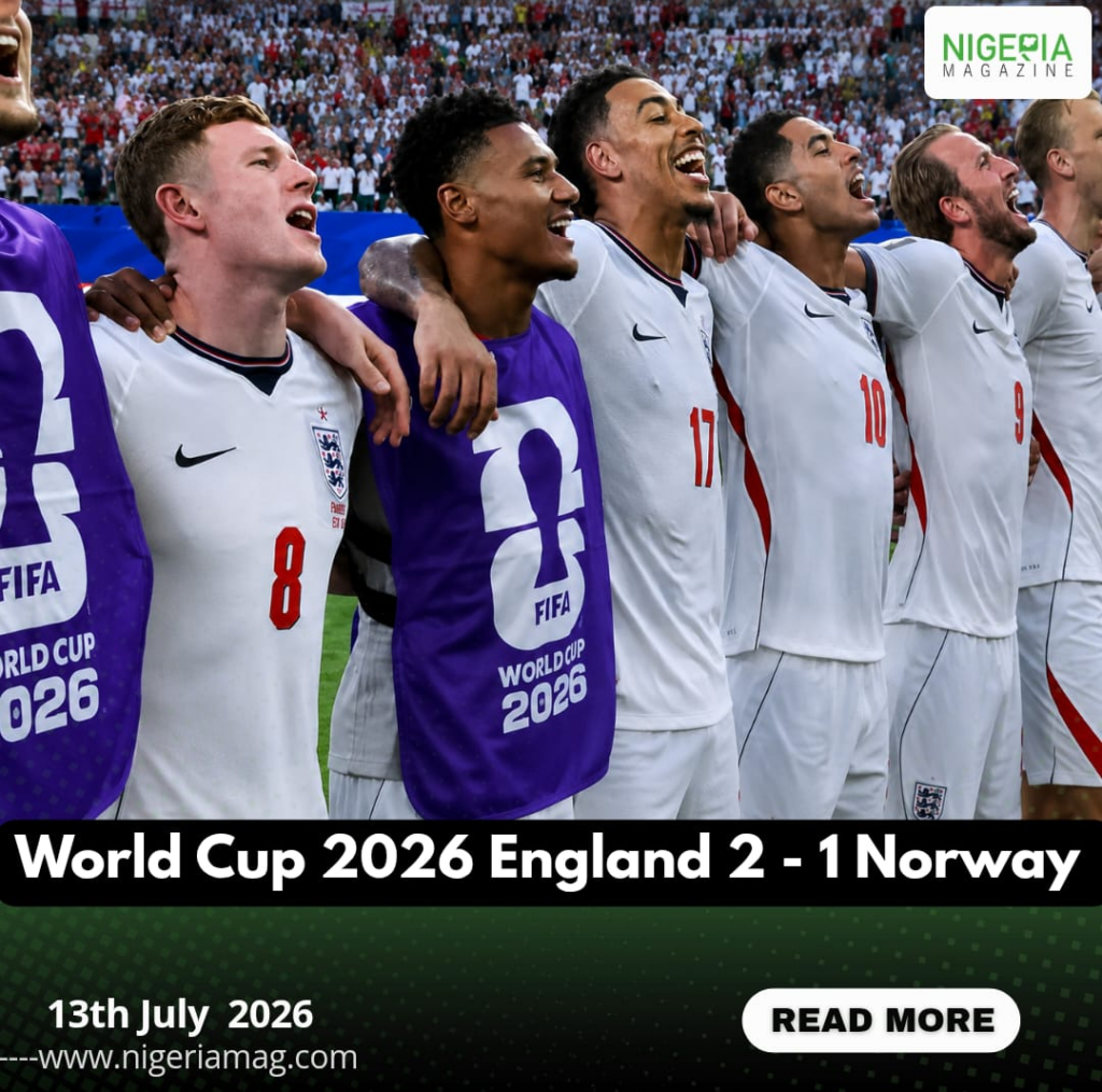 World Cup 2026: England 2 – 1 Norway
