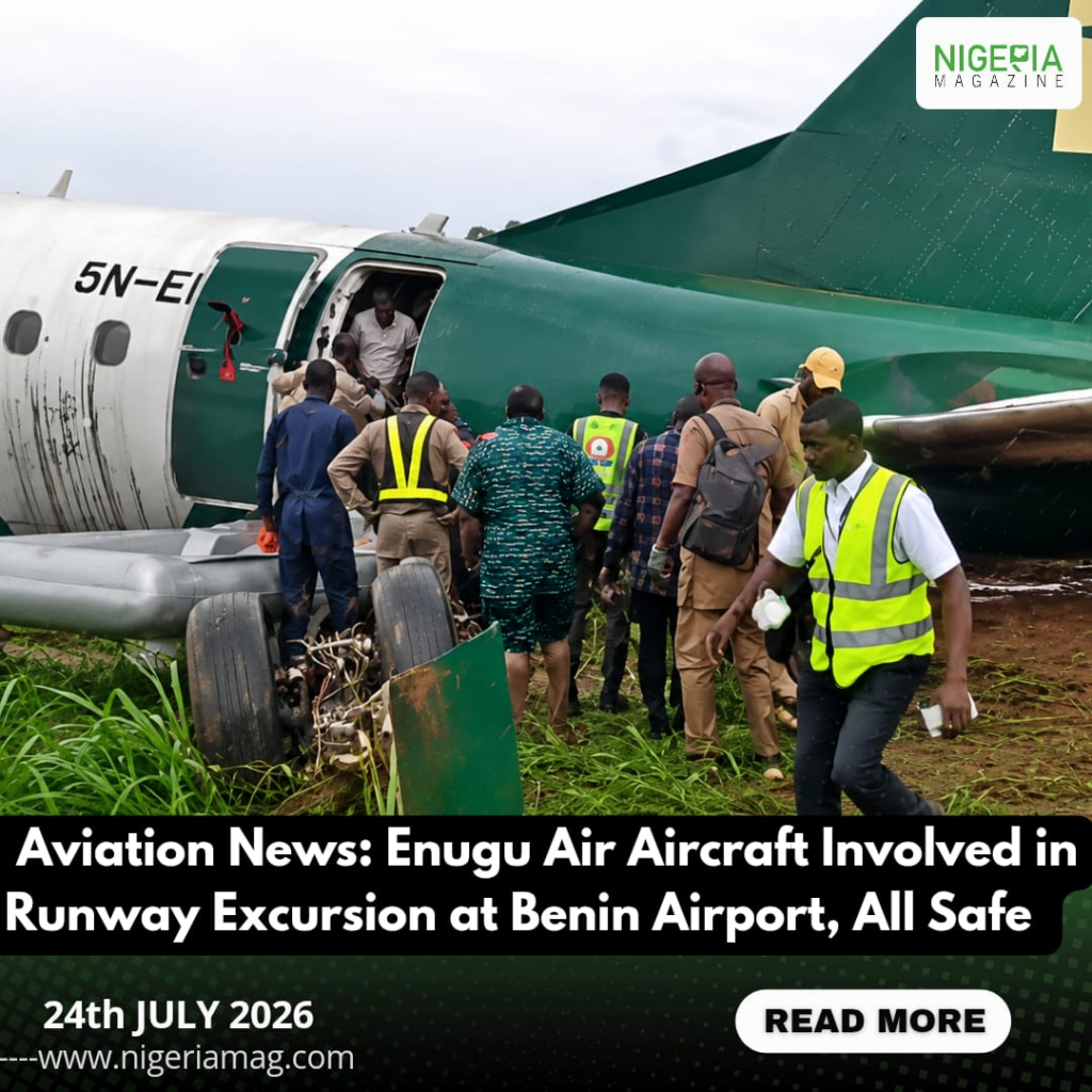 Aviation News: Enugu Air Aircraft Involved in Runway Excursion at Benin Airport, All Safe