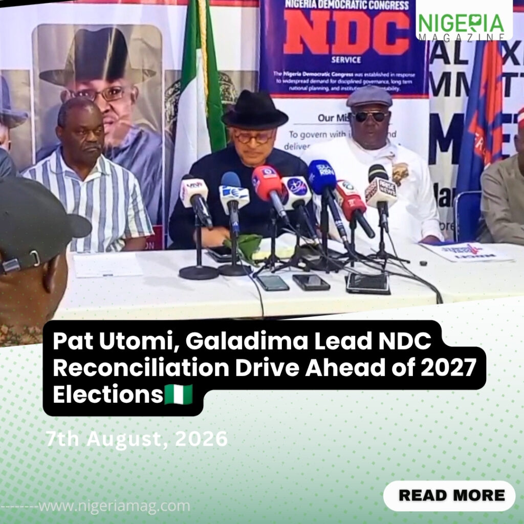 Pat Utomi, Galadima Lead NDC Reconciliation Drive Ahead of 2027 Elections????????