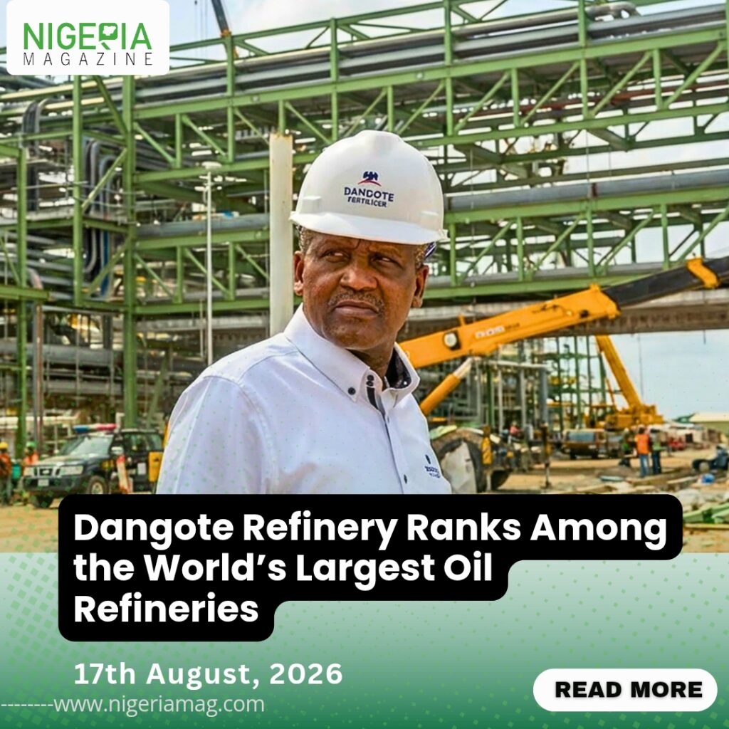 Dangote Refinery Ranks Among the World’s Largest Oil Refineries