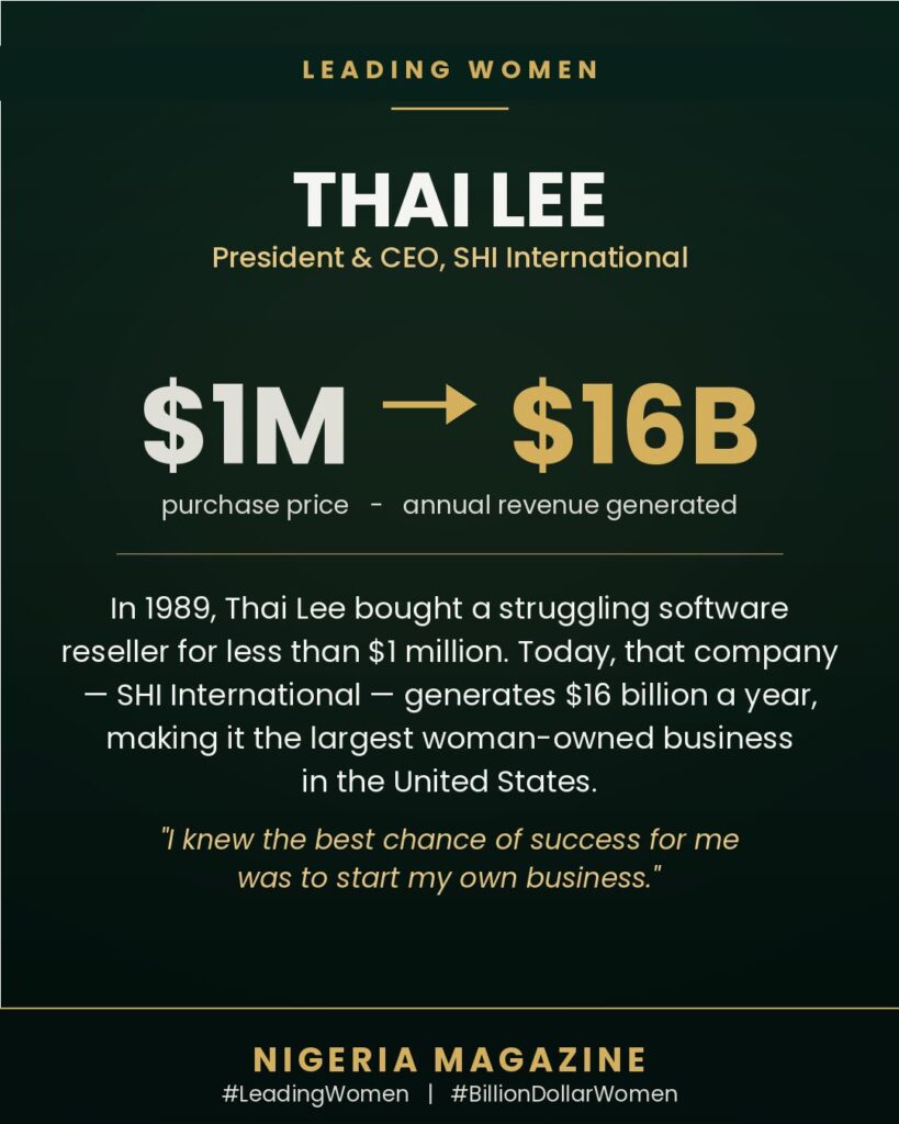 From $1 Million to $16 Billion: How Thai Lee Built America’s Largest Woman-Owned????????????‍????????????????????????????
