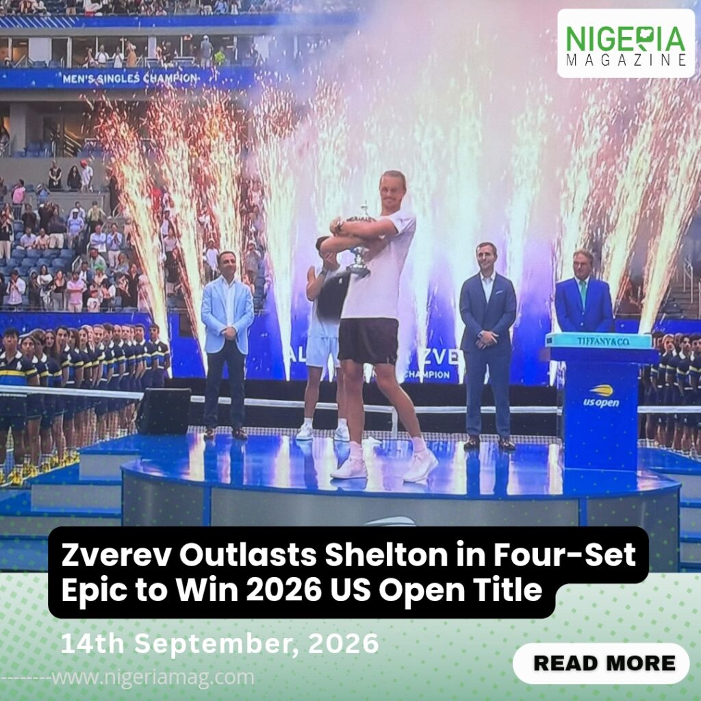 Zverev Outlasts Shelton in Four-Set Epic to Win 2026 US Open Title