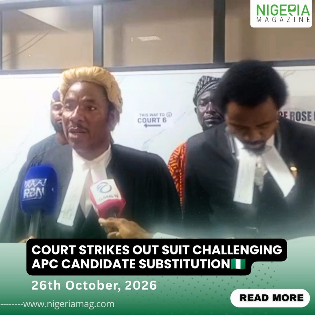 COURT STRIKES OUT SUIT CHALLENGING APC CANDIDATE SUBSTITUTION????????