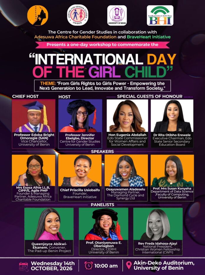 INTERNATIONAL DAY OF THE GIRL CHILD 2026