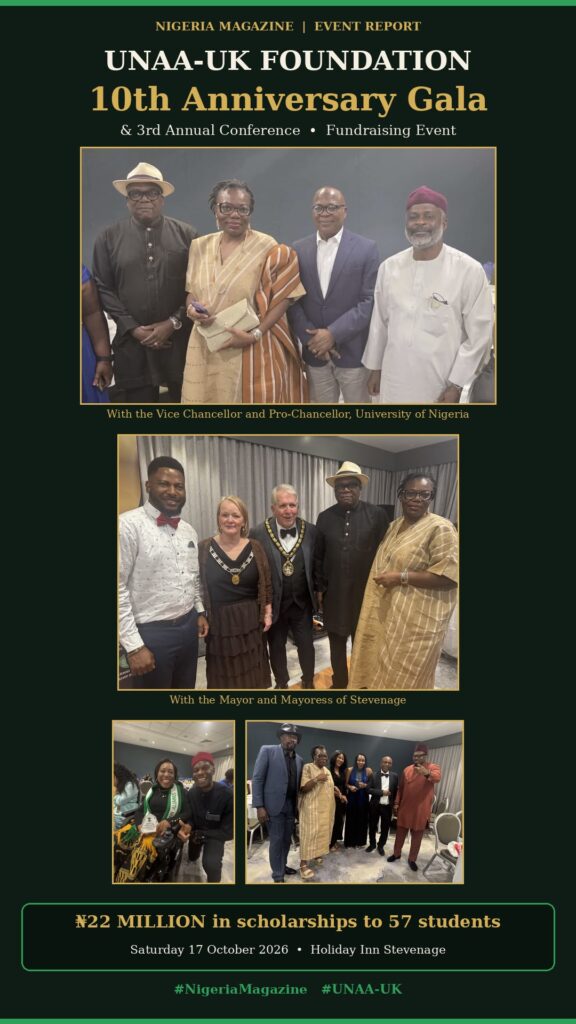 A Night of Heritage, Giving and Joy: University of Nigeria Nsukka Alumni Association UK (UNAA-UK) & Foundation Marks 10 Years???????? ????????