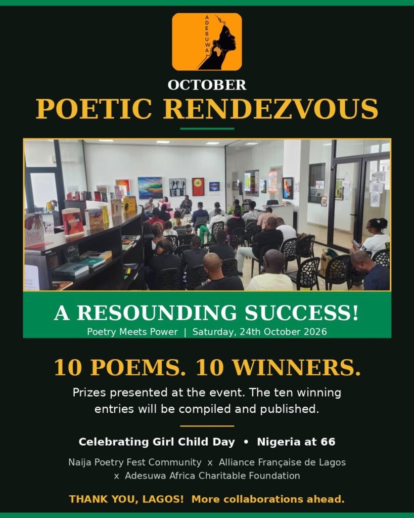 When Poetry Met Power: Our October Poetic Rendezvous in Ikoyi????????????????????