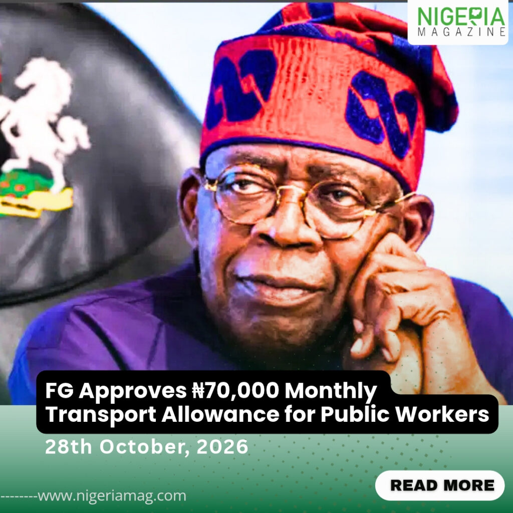 FG Approves ₦70,000 Monthly Transport Allowance for Public Workers